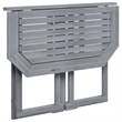Afuera Living Folding Balcony Table in Solid Gray Acacia Wood