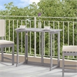 Afuera Living Folding Balcony Table in Solid Gray Acacia Wood