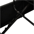 Afuera Living Adjustable Poly Rattan Sun Lounger in Black with Cushions