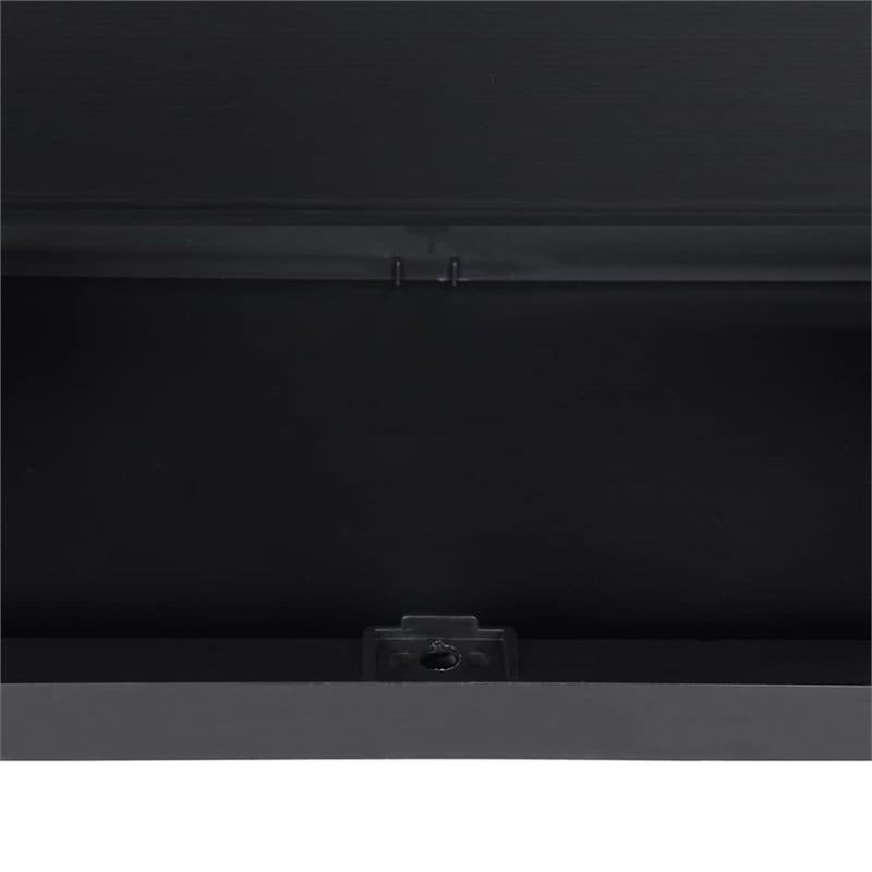 Afuera Living Polypropylene Outdoor Storage Cabinet in Black Matte
