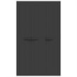 Afuera Living Polypropylene Outdoor Storage Cabinet in Black Matte
