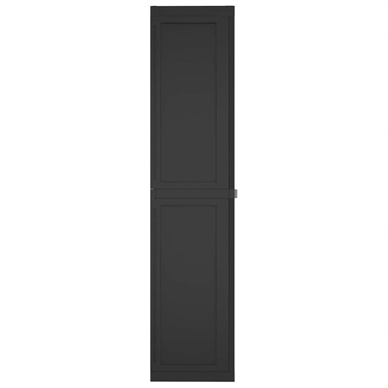 Afuera Living Polypropylene Outdoor Storage Cabinet in Black Matte