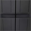Afuera Living Polypropylene Outdoor Storage Cabinet in Black Matte