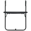 Afuera Living Adjustable Hanging Balcony Table in Matte Black Finish