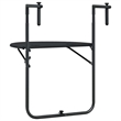 Afuera Living Adjustable Hanging Balcony Table in Matte Black Finish
