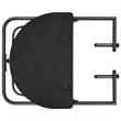 Afuera Living Adjustable Hanging Balcony Table in Matte Black Finish