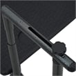 Afuera Living Adjustable Hanging Balcony Table in Matte Black Finish