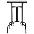 Afuera Living Small Mosaic Side Table with Ceramic Top in Black White