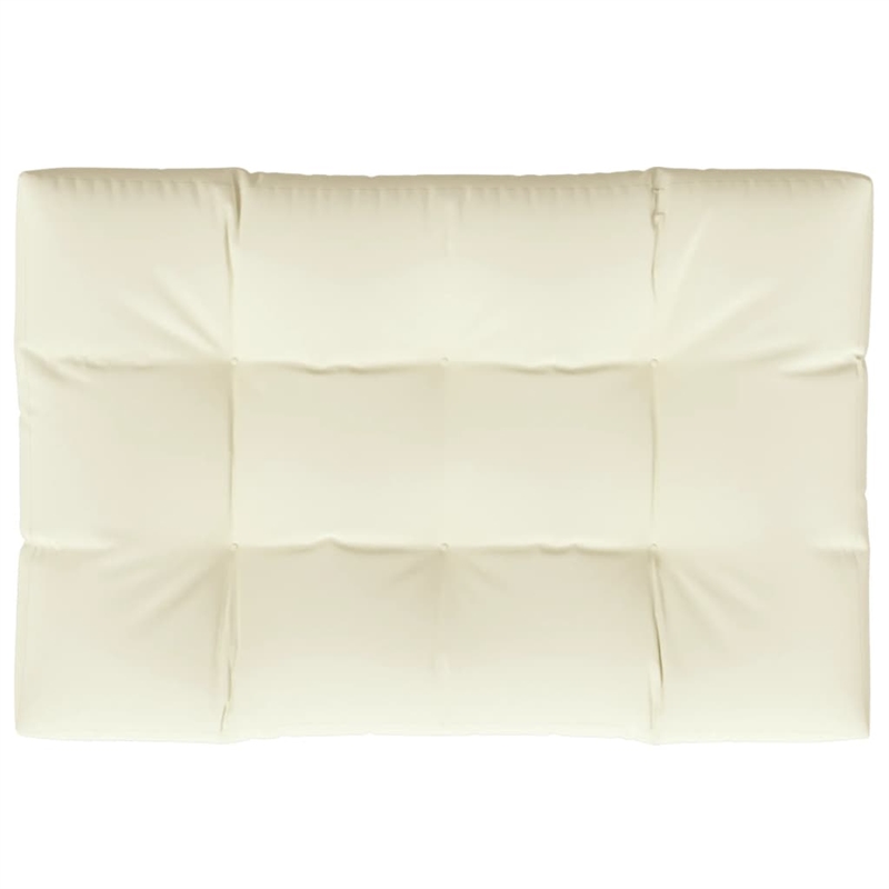 Afuera Living Rectangular Pallet Cushion in Cream Fabric for Indoor/Outdoor Use