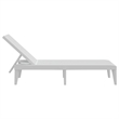 Afuera Living Height-Adjustable Polypropylene Sun Lounger in White
