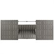 Afuera Living Aluminum Outdoor Patio Dining Table in Silver/Gray