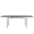 Afuera Living Aluminum Outdoor Patio Dining Table in Silver/Gray