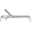 Afuera Living 3-Piece Rattan Patio Sun Lounger & Side Table Set in Gray