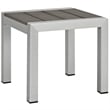 Afuera Living 3-Piece Rattan Patio Sun Lounger & Side Table Set in Gray