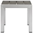 Afuera Living 3-Piece Rattan Patio Sun Lounger & Side Table Set in Gray