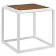 Afuera Living 3-Piece Aluminum and Rope Patio Set in White and Gray