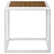 Afuera Living 3-Piece Aluminum and Rope Patio Set in White and Gray