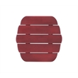 Afuera Living Solid Acacia Wood Outdoor Side Table in Red Stain