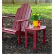 Afuera Living Solid Acacia Wood Outdoor Side Table in Red Stain