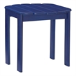 Afuera Living Solid Acacia Wood Outdoor End Table in Blue Stain