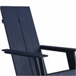 Afuera Living Navy Resin Adirondack Chair with Modern Dual Slat Design