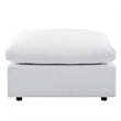 Afuera Living 4-Piece Outdoor Sectional Sofa Set in White Aluminum Frame