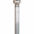 Afuera Living Outdoor Metal Patio Heater with Wheels in Silver