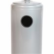 Afuera Living Outdoor Metal Patio Heater with Wheels in Silver