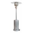 Afuera Living Outdoor Metal Patio Heater with Wheels in Silver