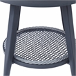 Afuera Living 3-Piece Outdoor Bistro Set with Aluminum Frame in Gray