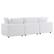 Afuera Living Water Resistant Outdoor Sofa in White Aluminum Frame