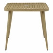Afuera Living Aluminum Patio Dining Table with Umbrella Opening