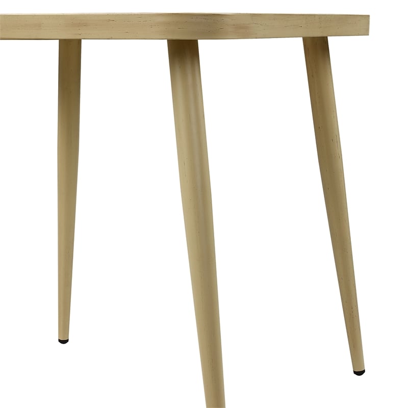 Afuera Living Aluminum Patio Dining Table with Umbrella Opening