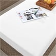 Afuera Living Outdoor Rectangle Rattan Ottoman in White/Cappuccino