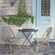 Afuera Living Commercial Bistro Chair with Bamboo Finish Frame