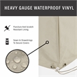 Afuera Living Vinyl Bistro Outdoor Cover 3PC Set in Tan