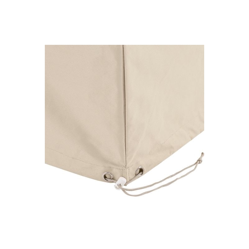 Afuera Living 2-Piece Vinyl Outdoor Arm Chair Cover Set in Tan
