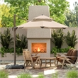 Afuera Living 8' Square Double Top Outdoor Umbrella in Beige