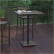 Afuera Living Square Bar Height Dining Table in Gray Wash (32