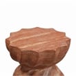Afuera Living Turin Faux Marble Concrete Stool in Red