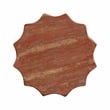 Afuera Living Turin Faux Marble Concrete Stool in Red