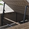 Afuera Living Synthetic Rattan Outdoor Chaise Lounge in White