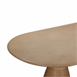 Afuera Living Oval Concrete Dining Table in Terracotta for Indoor/Outdoor Use