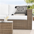 Afuera Living 2-Piece Outdoor Rattan Furniture Set in White