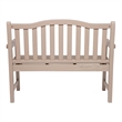 Afuera Living Traditional Cedar Porch Garden Bench in Gray