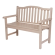 Afuera Living Traditional Cedar Porch Garden Bench in Gray