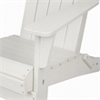 Afuera Living All-Weather Resin Folding Adirondack Chair in White