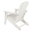 Afuera Living All-Weather Resin Folding Adirondack Chair in White