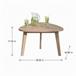Afuera Living Acacia Wood Patio End Table with Natural Finish