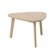 Afuera Living Acacia Wood Patio End Table with Natural Finish